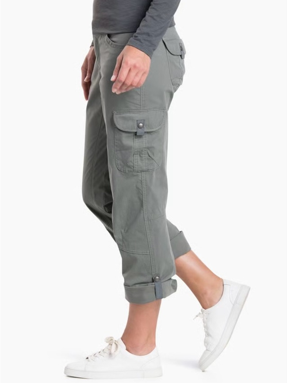 KUHL Pine Gray Splash Roll-Up Pant Active Outdoor Hiking Capri Bottoms Size 6 - Picture 10 of 10